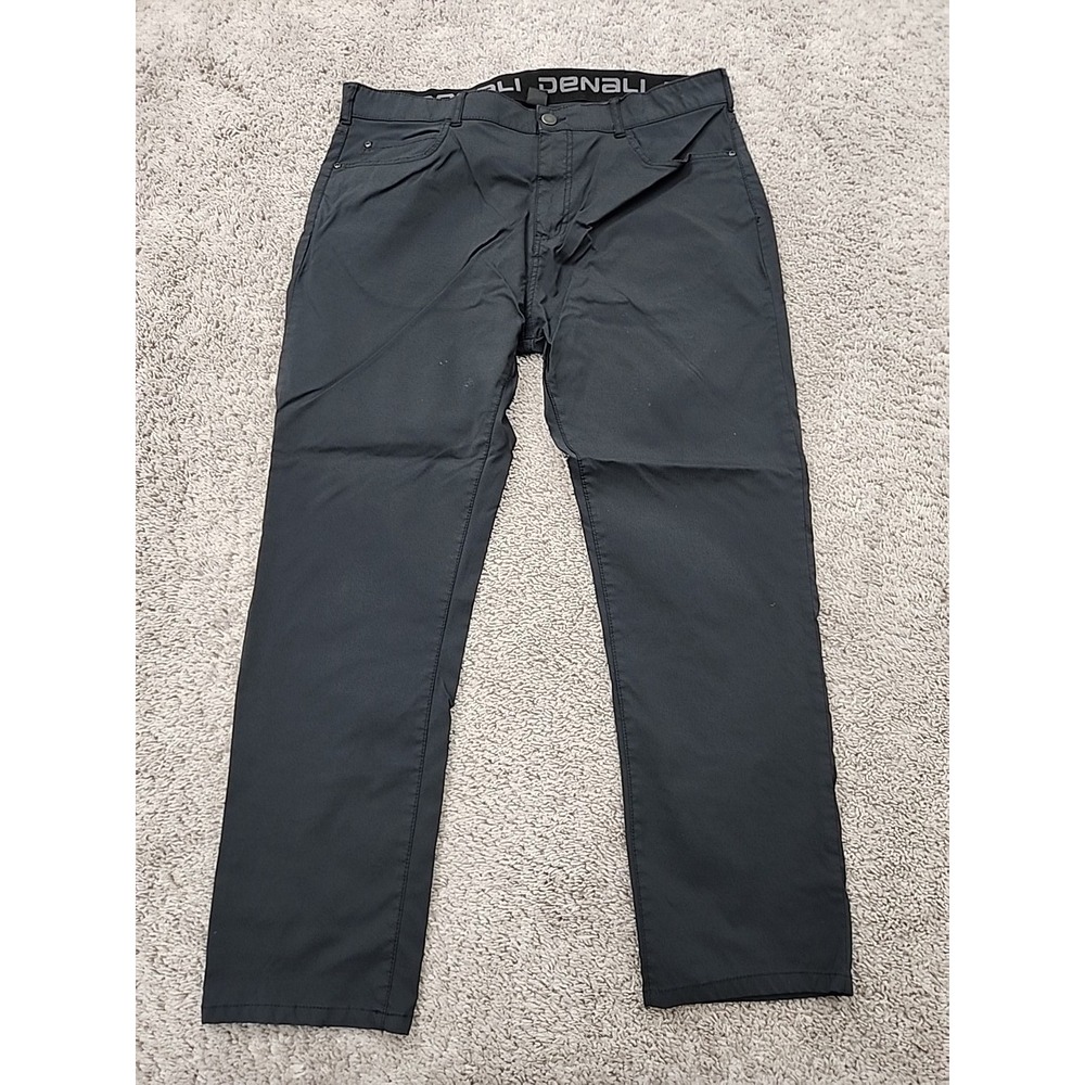 Denali Pants Mens 38x30 Black Good Stretch Athletic Hiking Golf Travel Technical